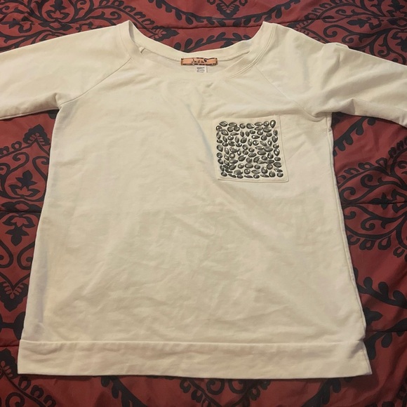 So it is… blouse with gun mental bling Pocket Accent - Picture 2 of 2